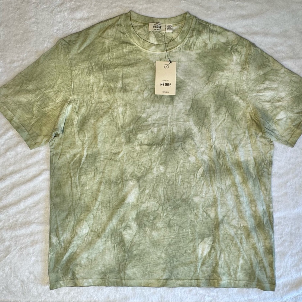 Cotton On Hedge Light Green Tie-Dye Men's Tee